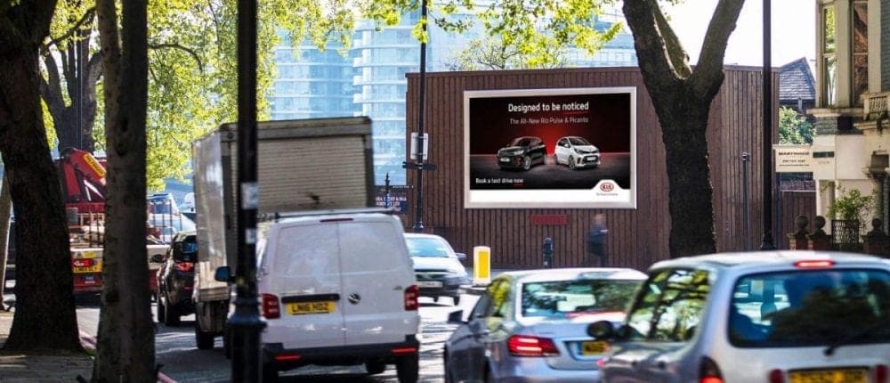 Digital 48-sheet roadside billboard screen