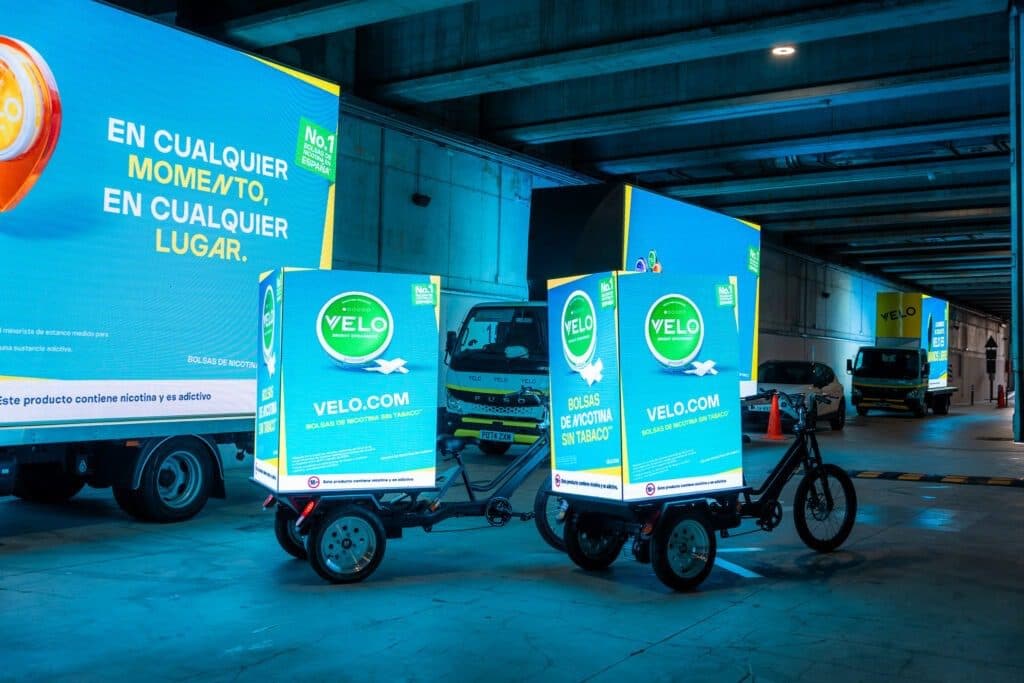 Velo bike and van advertising campaign powered by Mobile Billboards
