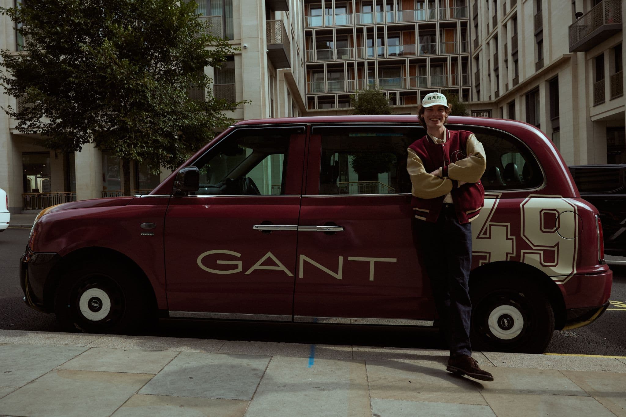 GANT electric taxi wrap advertising case study with PR burst in London