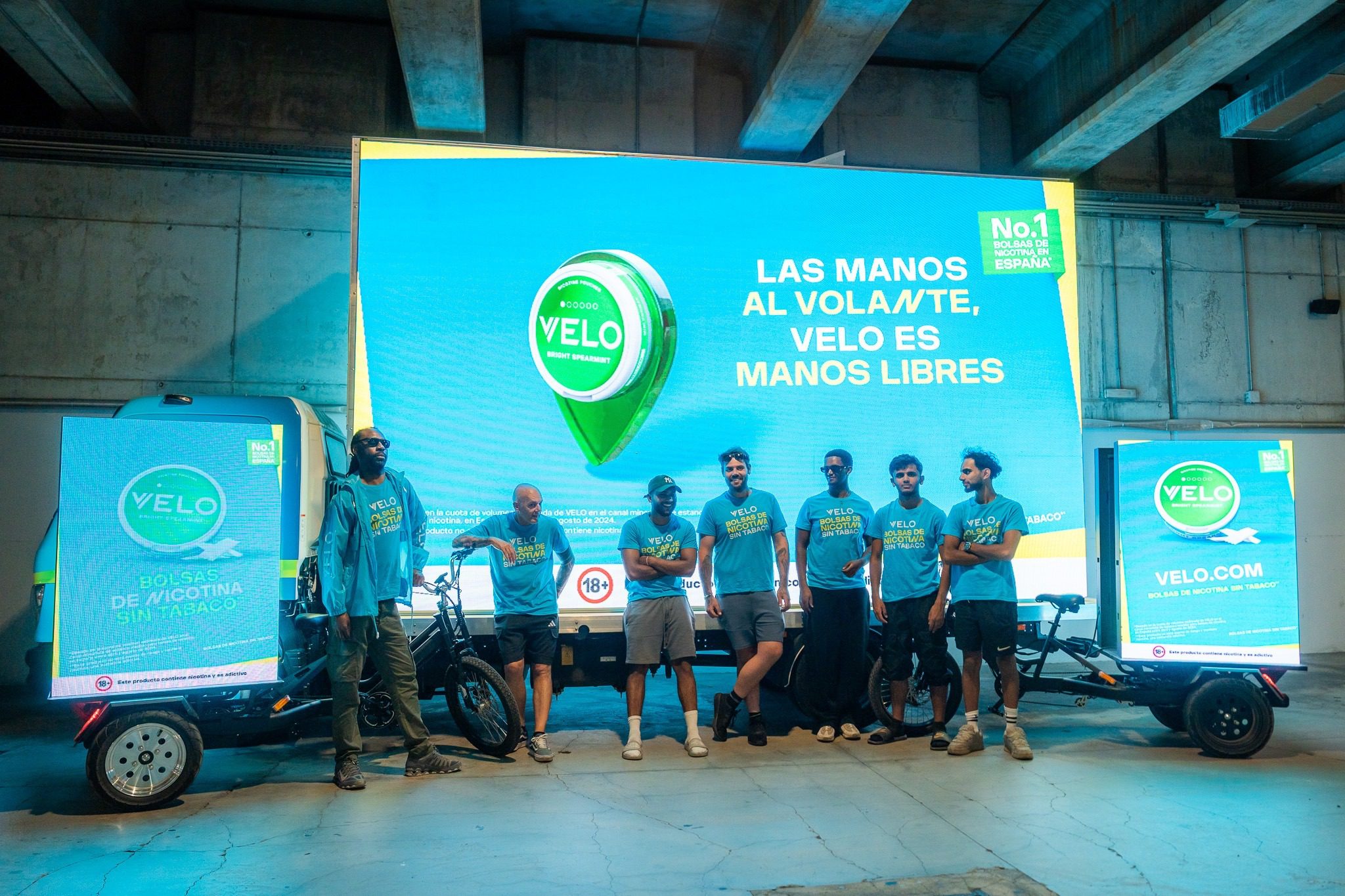 Velo advertising bikes at Barcelona Grand Prix - mobile billboard ROI example