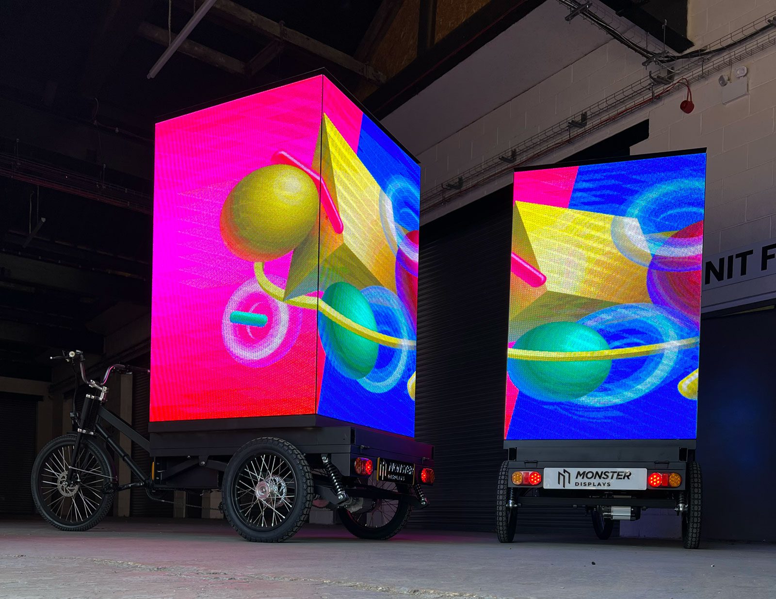 Mobile Billboards bike advertising ready for campaign