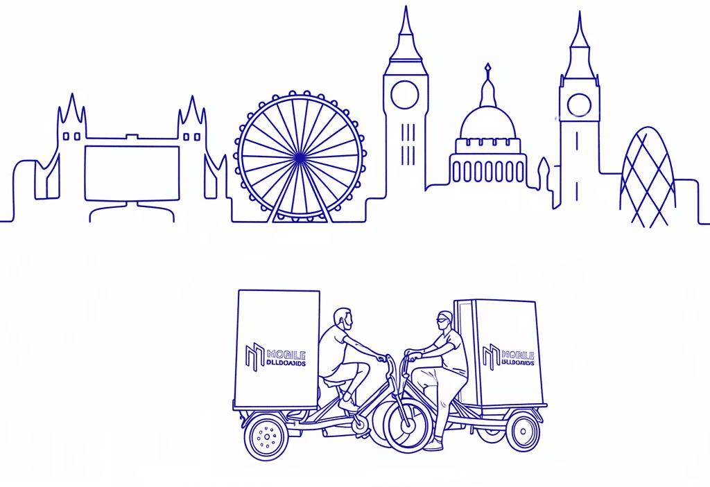 Ad Bike advertising services by Mobile Billboards