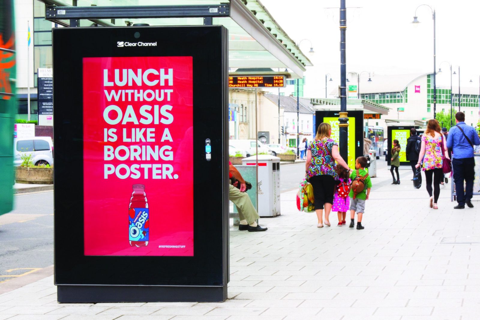 Bus shelter advertising UK